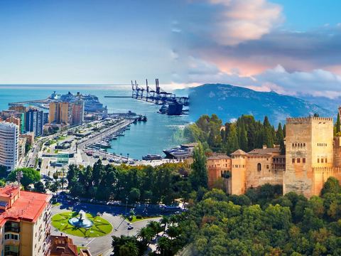 Die Alhambra ab Málaga und der Costa del Sol